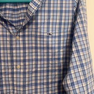 like new Vineyard Vines plaid button down shirt Men XS,  whale emblem